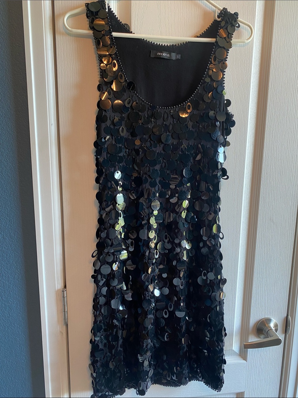 Rare Vintage Y2K Black Sequin Dress